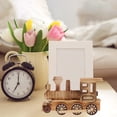 thumbnail image 2 of Mutably Wooden Steam Train Model Figurine Locomotive Ornament Steampunk Statue Wood Craft Desktop Decor Gift for Kids Boys Home Office, 2 of 10