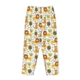 thumbnail image 5 of Goofa Tiger Lion Printed Soft Pajama Pants for Women, Wide Leg Comfy Casual Lounge Yoga Pants-Medium, 5 of 9