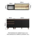 thumbnail image 3 of Cocina Integral Completa Modular Madesa Reims 180cm Negro 03, 3 of 10