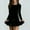 01 Black, variant on YueHuiYing Women Square Neck Dress Long Sleeve Ruched Bodycon Wrap Dress Evening Party Wedding Guest Formal Long Dresses