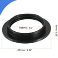thumbnail image 2 of Uxcell E26/E27 Light Socket Rings Lamp Shade Holder Adapter Ring Black 8 Pack, 2 of 5