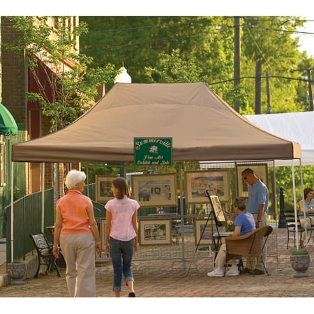 10' x 15' Pro Pop-up Canopy Straight Leg, Desert Bronze Cover