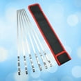 Hongchegh BBQ Skewers 6pcs Stainless Steel Barbecue Resuable Meat Grill