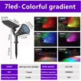 thumbnail image 1 of Foco de 18 Led Rgb de diseño único, foco de estaca Solar Led impermeable para jardín, camino, paisaje, césped, decoración al aire libre, 1 of 5
