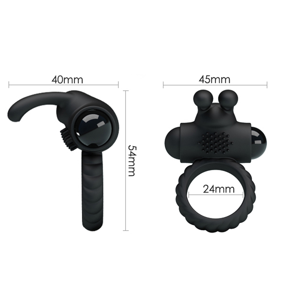 Cock Ring for Men Erection Enhancing Stay Harder Rabbit Vibrator 9 ...