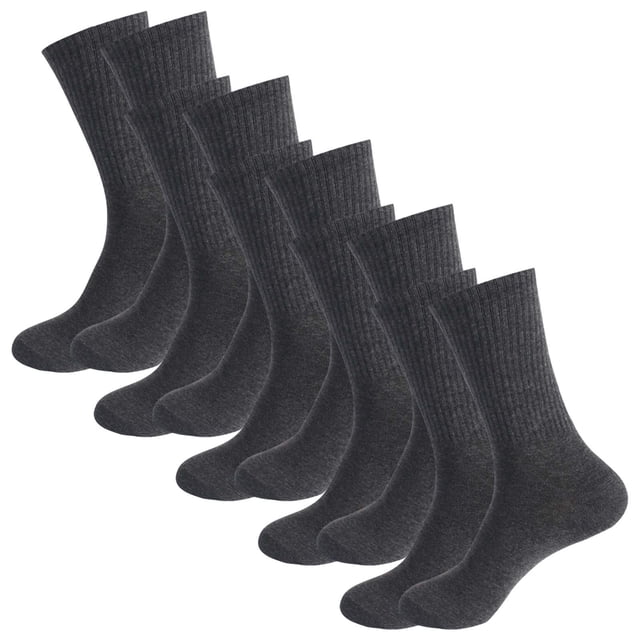 Outfmvch Bas de Compression pour Femmes Bas Jusqu'aux Genoux pour Femmes Bas Chauds pour Femmes Bas de Compression Cuisse Bas en Coton pour Femmes Bas Rayés Bas Tube Gris Foncé Taille Unique