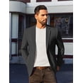 thumbnail image 3 of COOFANDY Men's Linen Blazer Jacket Lightweight Two Botton Sport Coat Slim Fit Business Suit Jacket, 3 of 6