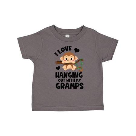 

Inktastic Monkey I Love Hanging out with My Gramps Boys or Girls Toddler T-Shirt