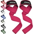 thumbnail image 1 of RDX Weight Lifting Straps Deadlifting Powerlifting, 5MM Neoprene Wrist Support, Anti Slip 60CM Hand Bar Grip, Heavy Duty Bodybuilding Weightlifting Workout, Soft Cotton, Strength Training Gym Fitness, 1 of 7