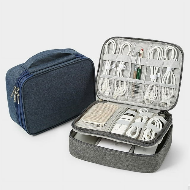 Bolsa de almacenamiento digital para cable de datos, cargador, tesoro de carga, bolsa de viaje para energía móvil, bolsa organizadora de accesorios para productos electrónicos