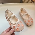 thumbnail image 2 of WZEIIOT Girls Summer Sneakers Breathable Mesh Flower Embroidered Soft Sole Flat Dance Shoes, 2 of 6