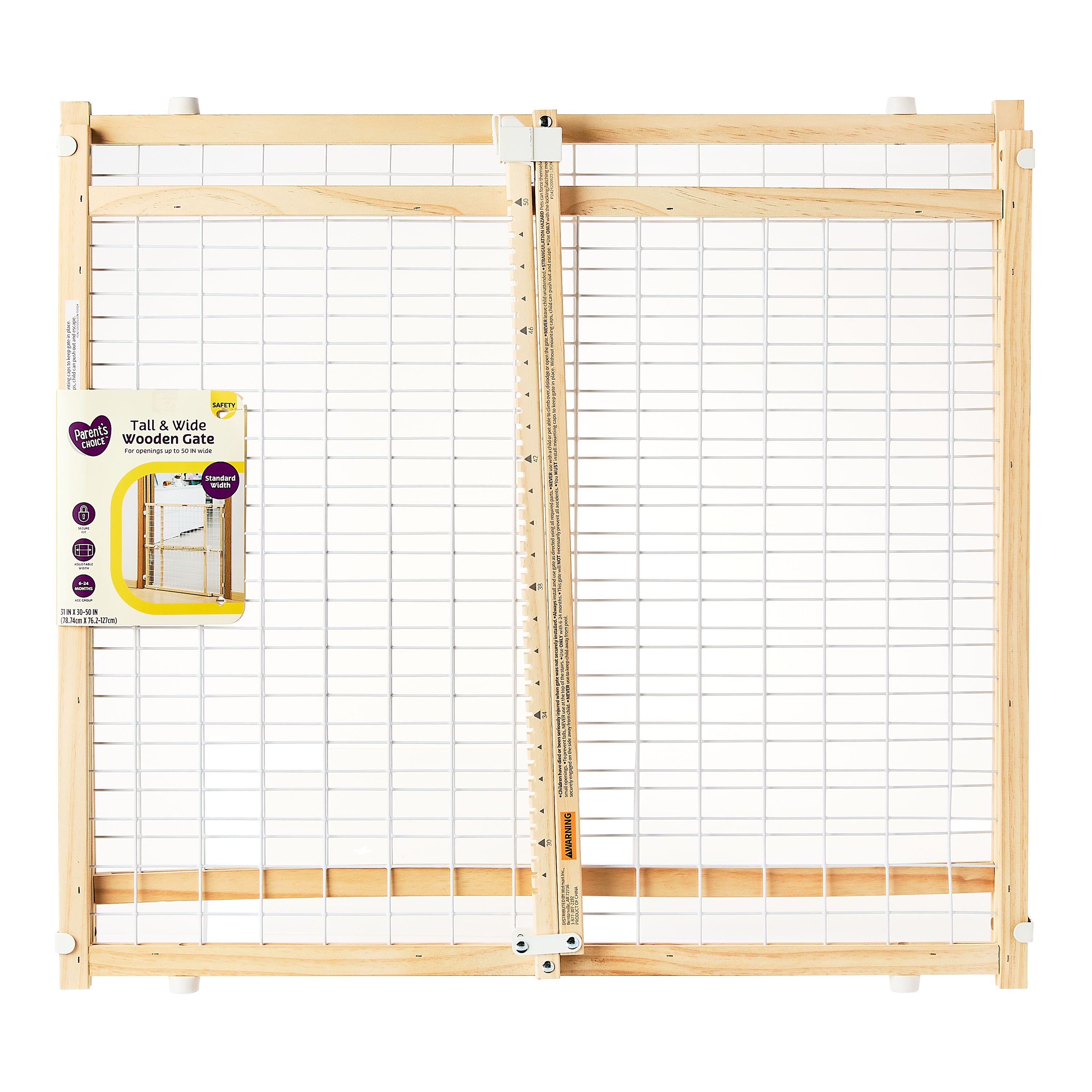 Parent's Choice Wooden Metal Tall and Wide Baby Safety Gate photo 4