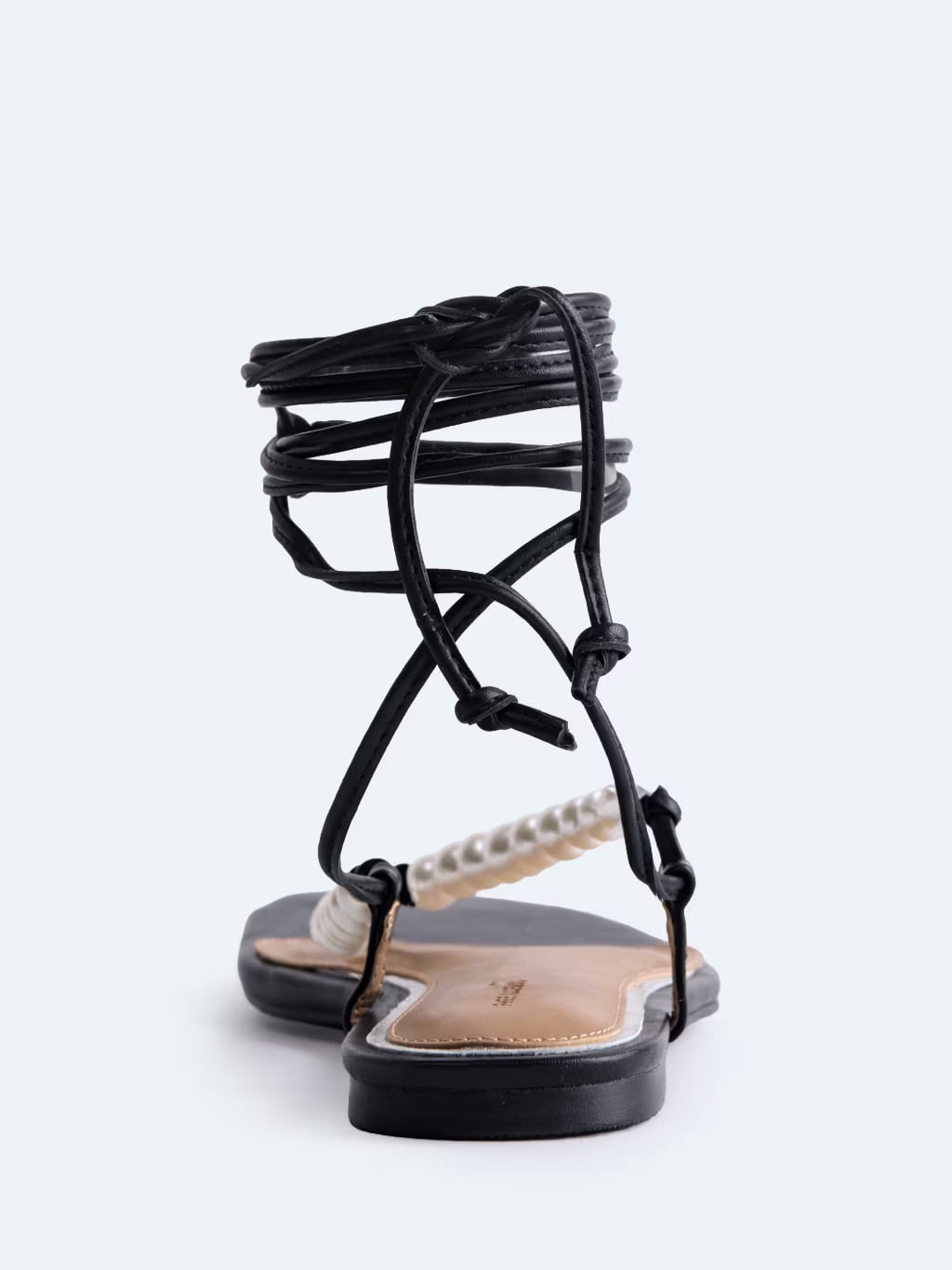 Free Assembly Women's Beaded Wrap Sandals