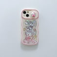 thumbnail image 1 of Funda de teléfono Kawaii Sanrio Hello Kitty Push The Window, arena movediza para IPhone 14, 13, 12, 11 Pro Max Plus, 14Pro, cubierta trasera anticaída Fivean unisex, 1 of 2