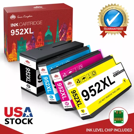 4 pack 952XL Ink for Officejet Pro 7740 8210 8216 8218 8710 8714 8715 8716