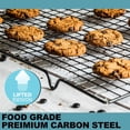 thumbnail image 2 of Anaeat Extra Thick Cooling Racks - Baking Racks Fit Half Sheet Pan, Non-Stick Kitchen Wire Rack for Cookie, Cake, Bread, Biscuit and Dessert, Heat Resistant for Cooking, Roasting, Grilling (10" X 16"）, 2 of 8