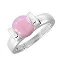 thumbnail image 2 of Sterling Silver with Natural Pink Opal Solitaire Ring, 2 of 3
