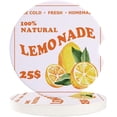 thumbnail image 1 of RYLABLUE Hand Drawn Fruits Lemon Simple Pattern Set of 6 Car Coaster for Drinks, Absorbent Ceramic Stone Coasters Cup Mat with Cork Base for Home Kitchen Room Coffee Table Bar Decor, 1 of 5