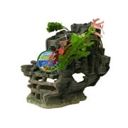 Sunken Garden Shipwreck Stern Aquarium Ornament