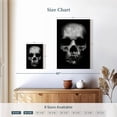 thumbnail image 4 of Elephant Stock Phantom Skull Wall Art - Vertical Canvas Wall Art - Living Room Wall Decor - Gothic Canvas - Black And White Decor - 8" x 12", 4 of 8