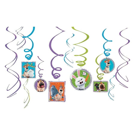 Secret Life Of Pets 2 Swirl Value Pack - Party Supplies - 12 Pieces