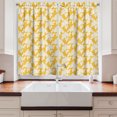 thumbnail image 2 of Ambesonne Botanical Kitchen Curtains, Peony and Rose Flowers, 55"x45", Pale Orange White, 2 of 3