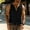 Black-34, variant on LIBRCLO Mens Tank Tops Solid Color Elastic V-Neck Shirts Fashionable Sports Leisure Fitness Tank