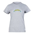 thumbnail image 1 of NFL Playera Aficionado Básica Los Angeles Chargers Gris para Mujer, Talla Extra Grande, 1 of 5
