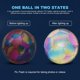 thumbnail image 2 of 3Uds. Balones De Fútbol De Entrenamiento Brillantes Holográficos Reflectantes (5 Colores De Escala De Pescado), 2 of 5