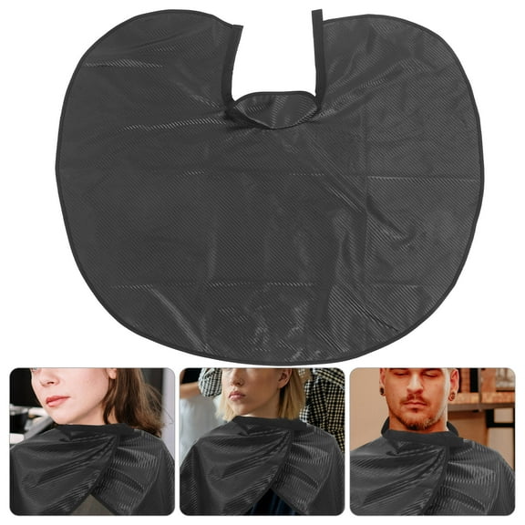NICEXMAS Black PU Salon Apron for Hair Styling, Hairdressing, Makeup, Comfortable and Professional Hairdresser Apron