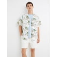 thumbnail image 2 of Denim Shorts Elastic Waist Buttoned Pocket Detailed Folded Leg, 2 of 6