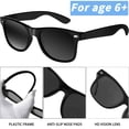 thumbnail image 3 of 100 lentes de sol negros estilo vintage para adultos Oleitodh, 3 of 9