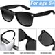 thumbnail image 3 of 100 lentes de sol negros estilo vintage para adultos Oleitodh, 3 of 9