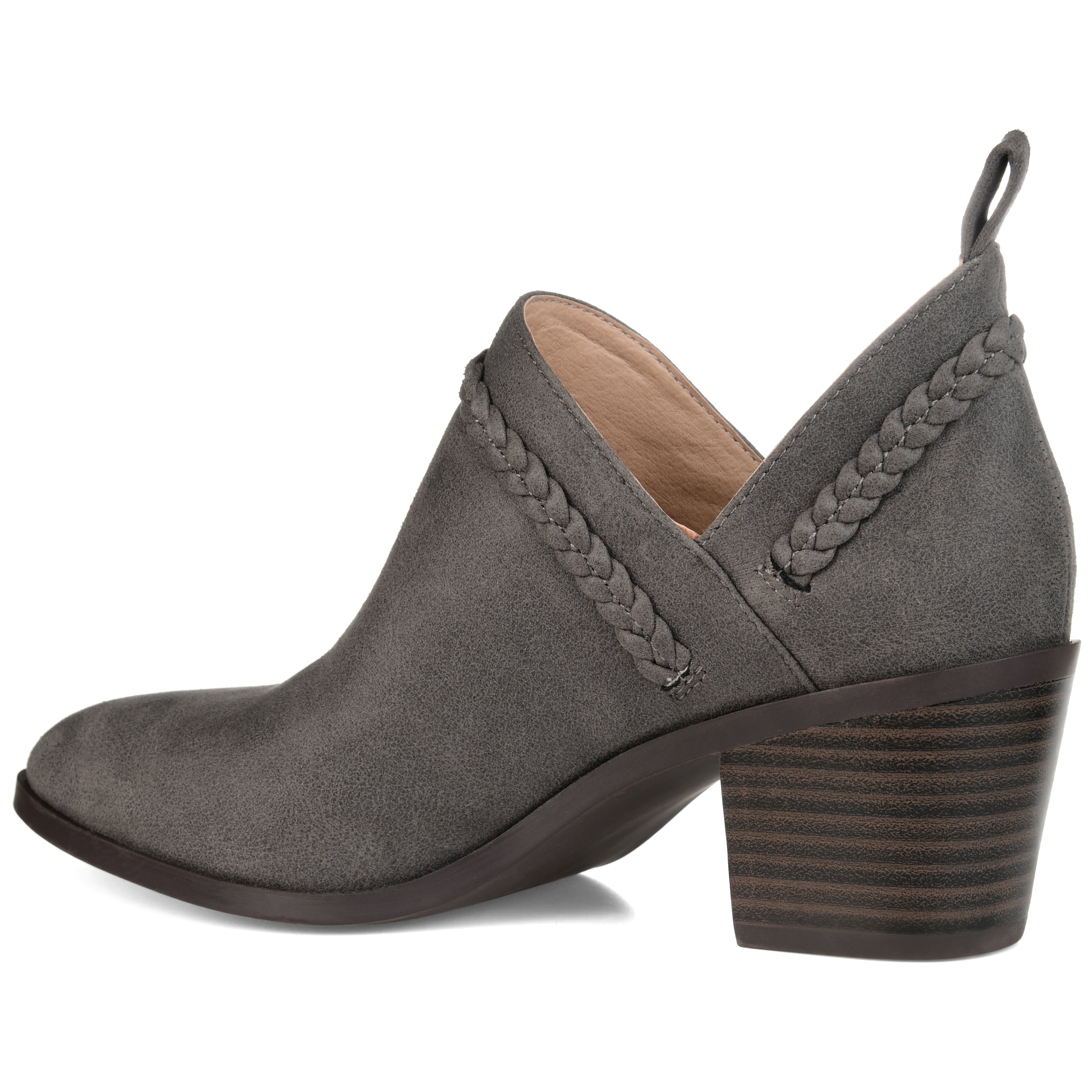 Journee Womens Sophie Pull On Stacked Heel Booties