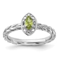 thumbnail image 4 of Auriga 925 Sterling Silver Peridot Ring for Women Size- 8, 4 of 6
