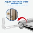 thumbnail image 3 of Self Closing Door Hinge, 3 inches,Auto Closing Spring Hinge with Adjustable Tension, Thickened 304 Stainless Steel Heavy Duty Door Hinges 3 inches,with Mounting Screwdriver Hardware,2 Pack, 3 of 7