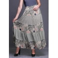 thumbnail image 2 of Bimba Women Skirts Long Bohemian Gypsy 5 Tier Cotton Printed Long Skirts, 2 of 5