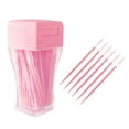 thumbnail image 4 of 200Pcs Cepillo Inter de Doble Cabeza Hilo Dientes Limpieza Oral - Rosado Sunnimix Cepillo de limpieza de dientes, 4 of 7