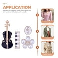 thumbnail image 4 of FRCOLOR Épingle à Col 4 Pcs, Broche de Violon, Élégante, pour Femmes, 2.01"X0.79"X0.51 Pouces, 4 of 4