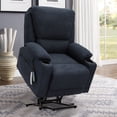 thumbnail image 5 of KIGOTY 33.6" Lift Recliners Chairs for Elderly with Heating and Message,Cup Holder,Navy Blue, 5 of 8