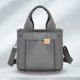 thumbnail image 4 of Bolso Mujer Lona Bandolera Simple Sólido Hobo Adolescente Niñas Monedero Gris, 4 of 6