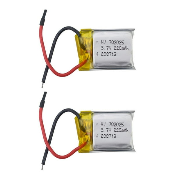 2pcs 3.7v 220mah Batterie au Lithium pour HS190 901HS 901H X300C LF606  SG800 S9 Mini Batterie Drone Rc 