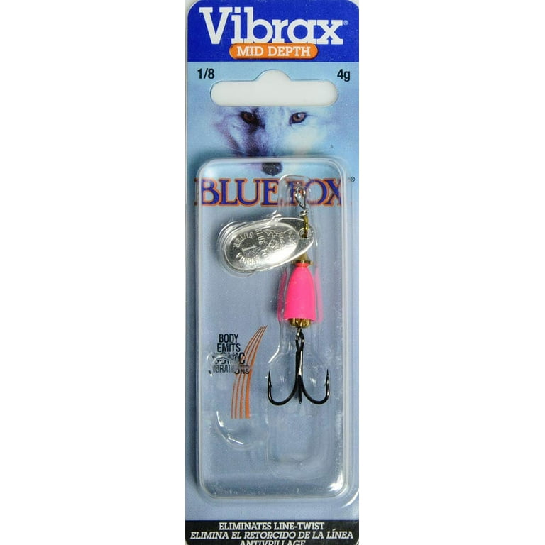 Blue Fox Classic Vibrax Size 3 Inline Spinner 1/4 oz Silver/Silver