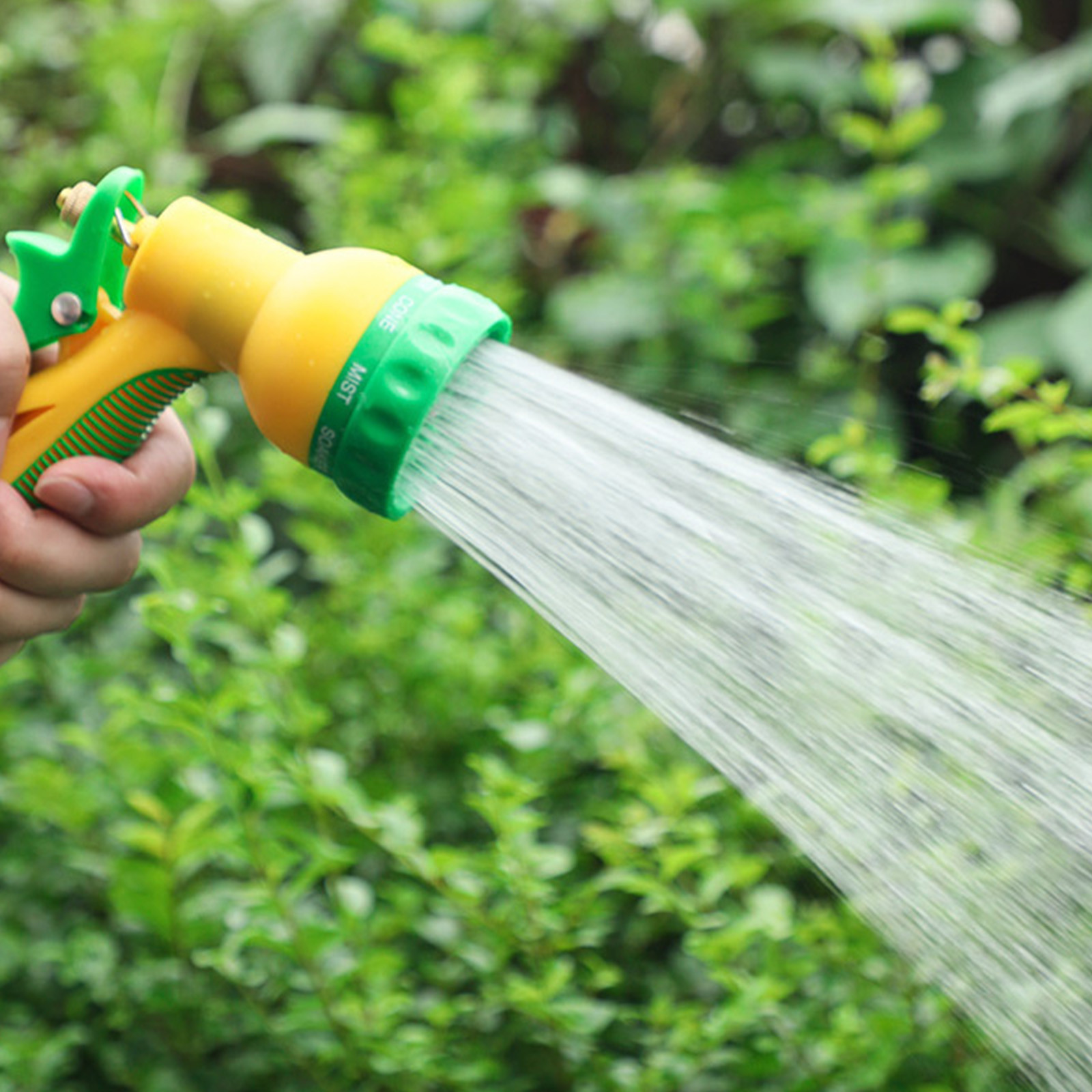 Tuphregyow Garden Hose Nozzle,Spray Nozzle With Thumb Control,High Pressure Water Nozzle,9 Hose for Watering Plants, Washing Cars And Showering Pets