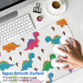 thumbnail image 4 of Long Mouse Pads for Desk,White Dinosaurs Colorful Cacti Pattern Desk Mats on Top Of Desks, Desk Mouse Pad Extra Large with 3mm Non-Slip Base and Stitched Edge for Gaming,Office,Work,Home 35.4"x15.7", 4 of 6