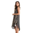 thumbnail image 2 of 21808-PUR-2X Riviera Sun Dress Dresses for Women (Black Acid Wash, Large), 2 of 3