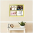 thumbnail image 2 of ArtToFrames Collage Photo Picture Frame with 4 - 8.5x11 Openings, Framed in White with Canary and Black Mats (CDM-3966-3), 2 of 8