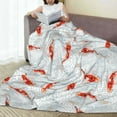 thumbnail image 6 of Vsdgher Koi Fish Corals,Spring Summer Ultra-Soft Micro flannel Blanket Throw Blankets for Couch Sofa, Bed (4 sizes)-60"x50", 6 of 7