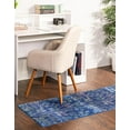 thumbnail image 3 of Rugs.com Blossom Collection Rug – 12 Ft Runner Blue Medium Rug Perfect For Hallways, Entryways, 3 of 8