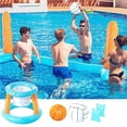 thumbnail image 3 of Flotador Inflable Para Piscina, Red De Voleibol Y Aros De Baloncesto, Bolas, Juego De Natación, Juguete Flotante Para Niños Y Adultos Sweethay OD012734-00, 3 of 6
